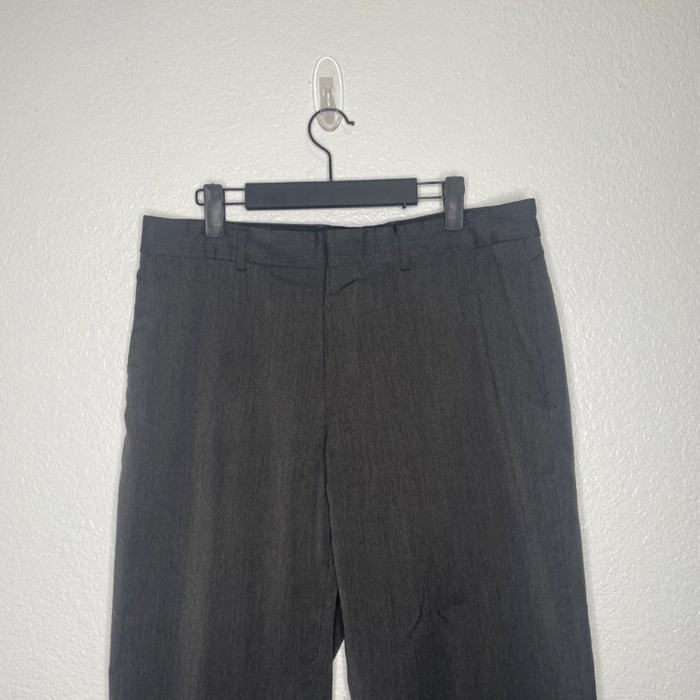 Michael Kors Mens Dress Pants 32x30 Charcoal Gray Heather Stretch Flat Front - Picture 9 of 15